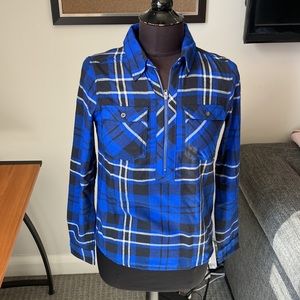 Marmot Blue Joss Lightweight Flannel Shirt